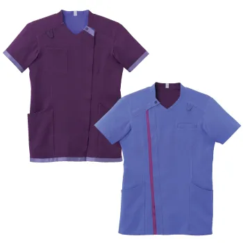 ナースウェア 半袖ジャケット（ブルゾン・ジャンパー） 住商モンブラン RS005-5352 スクラブ（半袖） 医療白衣com