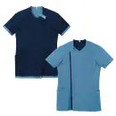 医療白衣com ナースウェア 半袖ジャケット（ブルゾン・ジャンパー） 住商モンブラン RS005-8321 スクラブ（半袖）