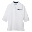 食品白衣jp 厨房・調理・売店用白衣 七分袖コックコート 住商モンブラン ST002-01 調理コート（七分袖）