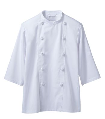 住商モンブラン TC6623-2 コックコート（男女兼用・7分袖） シェフの品格にふさわしい、威厳と気品をそなえた極上の「白」コレクション。JPN basic montblanc japan standard model.厨房に立つシェフを最も輝かせてくれるユニフォームと言えば、やはり純白のコックコート。白の持つ清潔感や気品は、ほかの色にはない魅力です。JPN basicは、そんな白の美しさにこだわったコレクション。定番とも言える存在だからこそ、ディテールやシルエットで差をつけました。着た瞬間に気が引き締まる、そんな一着にきっと出会えます。しっかりとした厚みがありながら、柔らかい肌触りで着心地の良さは抜群。ほのかな光沢感が、さりげなくも上品な印象を与えます。●内ポケット。コート内側に、四角のポケットが付いています。●組ひもボタン。一つずつ手作りにこだわったボタンです。