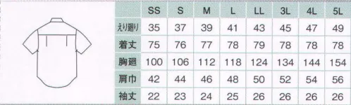 住商モンブラン BS2542-1 シャツ（男女兼用・半袖） 上質なアイテムだから、なにげなく着こなしてもセンス良く決まる。 サイズ／スペック