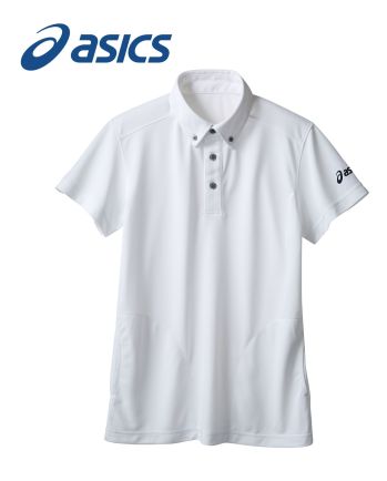 介護衣 半袖ポロシャツ アシックス CHM308-0150 ポロシャツ（半袖） 医療白衣com