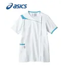 医療白衣com ドクターウェア 半袖ジャケット（ブルゾン・ジャンパー） アシックス CHM354-0104 スクラブ（半袖）
