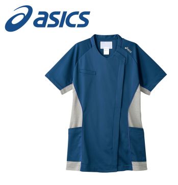 ドクターウェア 半袖ジャケット（ブルゾン・ジャンパー） アシックス CHM356-30 スクラブ（半袖） 医療白衣com