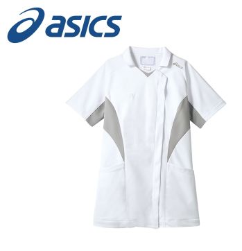 ナースウェア 半袖ジャケット（ブルゾン・ジャンパー） アシックス CHM357-10 ナースジャケット（半袖） 医療白衣com