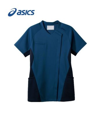 ドクターウェア 半袖ジャケット（ブルゾン・ジャンパー） アシックス CHM359-39 スクラブ（半袖） 医療白衣com
