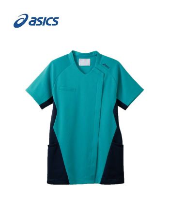 ドクターウェア 半袖ジャケット（ブルゾン・ジャンパー） アシックス CHM359-49 スクラブ（半袖） 医療白衣com