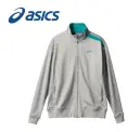 アシックス CHM507-1342 ジャケット（男女兼用・長袖） ASICSスポーツ工学から生まれた技術を、医療・介護の現場へ最前線で戦うトップアスリートの要求に応える、高いパフォーマンス性能を備えたウエアを開発してきたアシックス。その技術とノウハウから、体の動きをサポートする立体裁断を採用したユニフォームが生まれました。抱える、支える、しゃがむなど、体への負担が大きい動作が多い医療・介護の現場でも、特殊カッティングの機能派ユニフォームが動く人の体をしなやかに支えます。スタンドカラーとすっきり細身のシルエットで、スタイリッシュに。●アシンメトリーデザインスポーティーで先進的な印象のアシンメトリーな配色ライン。●衿裏配色ファスナーを開けたときに見える衿裏の配色で、おしゃれ感アップ。●拘りのファスナーファスナーの引手はアシックスのロゴ入り、配色もおしゃれに。●シームポケットデザインの邪魔をしないすっきりシームポケット。●リブ仕様の裾裾はリブ仕様で腰回りにフィット。【ライセンス商品】この商品は、アシックスジャパン株式会社とのライセンス契約により住商モンブラン株式会社が製造したものです。