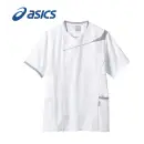 医療白衣com ドクターウェア 半袖ジャケット（ブルゾン・ジャンパー） アシックス CHM854-0140 スクラブ（半袖）