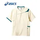 医療白衣com ドクターウェア 半袖ジャケット（ブルゾン・ジャンパー） アシックス CHM854-0549 スクラブ（半袖）