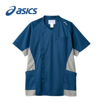 ドクターウェア 半袖ジャケット（ブルゾン・ジャンパー） アシックス CHM856-30 スクラブ（半袖） 医療白衣com