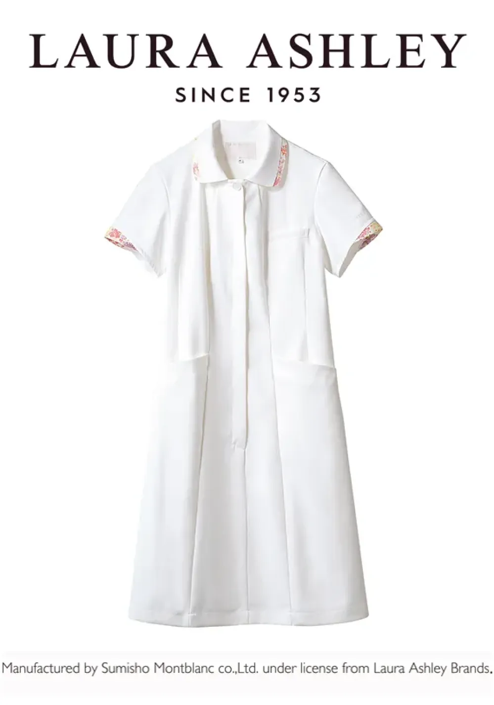 医療白衣com ナースワンピース 半袖 ローラ アシュレイ Lw403 12 医療白衣の専門店