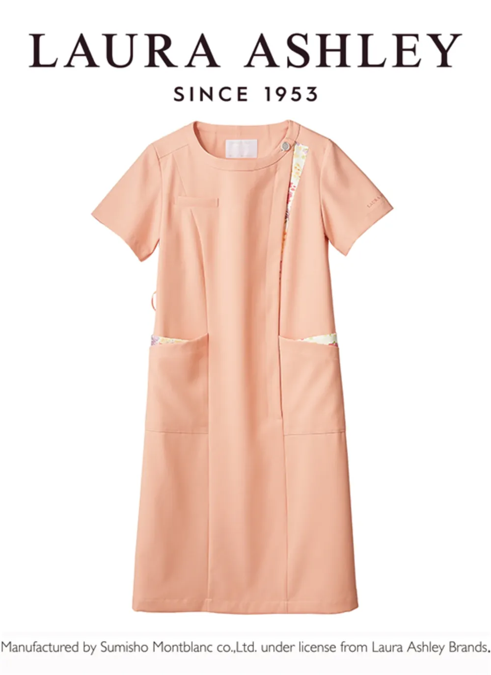 未使用◇ローラアシュレイ◇ナースワンピース◇ローズ◇M ナースワンピース（半袖） ローラ アシュレイ LW411-22 白衣