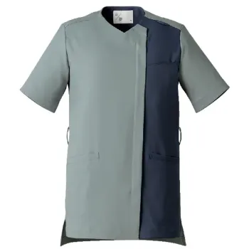 ナースウェア 半袖ジャケット（ブルゾン・ジャンパー） uka UM503-EBIB スクラブ（半袖） 医療白衣com