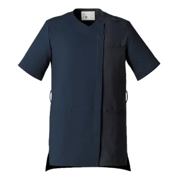 ナースウェア 半袖ジャケット（ブルゾン・ジャンパー） uka UM503-IBBK スクラブ（半袖） 医療白衣com