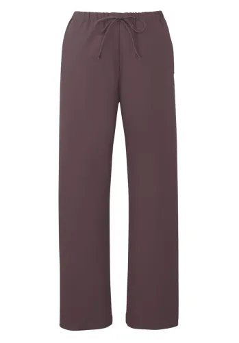 ドクターウェア パンツ（米式パンツ）スラックス uka UM702-BR パンツ（男女兼用・ノータック・総ゴム） 医療白衣com