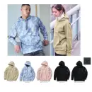 作業服JP 男女ペア トレーニングジャケット 村上被服 122 オーバーサイズフーディ
