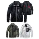 作業服JP 男女ペア 長袖ジャケット（ブルゾン・ジャンパー） 村上被服 V1102 ミドルファン長袖ジャケット（ファン・バッテリー・保冷剤別売）