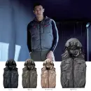 作業服JP 男女ペア ベスト 村上被服 V1129 ミドルファンフードベスト（ファン・バッテリー別売）