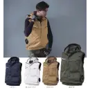 作業服JP 男女ペア ベスト 村上被服 V2519 サイドファンフードベスト