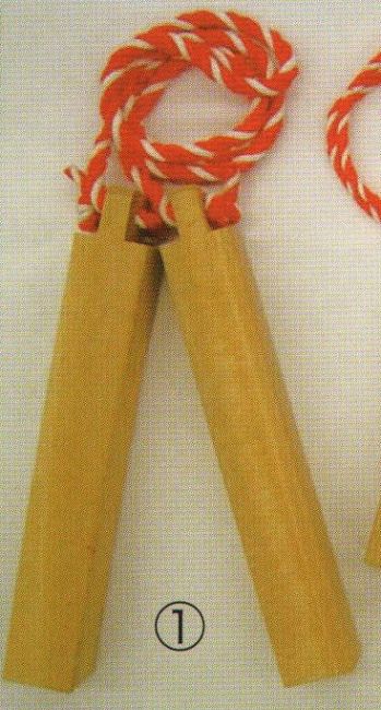 祭り鳴物 拍子木 東京いろは HYOUSHIGI-1 拍子木（30×4×4センチ） 祭り用品jp