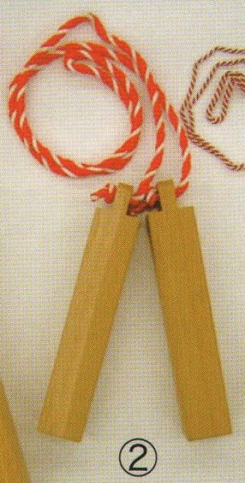 祭り鳴物 拍子木 東京いろは HYOUSHIGI-2 拍子木（20×3．5×3．5センチ） 祭り用品jp