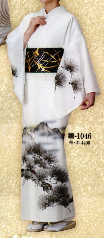 踊り衣装・着物 踊り衣装 日本の歳時記 1046 一越付下絵羽 朧印（反物） 祭り用品jp