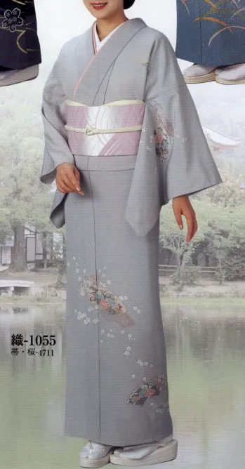 踊り衣装・着物 踊り衣装 日本の歳時記 1055 ちりめん付下絵羽 織印（反物） 祭り用品jp