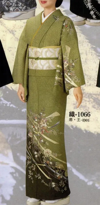 踊り衣装・着物 踊り衣装 日本の歳時記 1066 ちりめん付下絵羽 織印（反物） 祭り用品jp