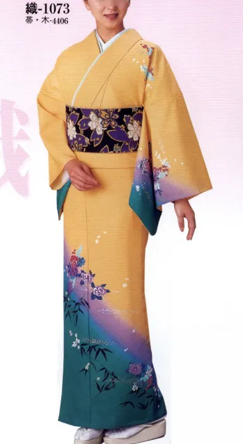 踊り衣装・着物 踊り衣装 日本の歳時記 1073 ちりめん付下絵羽 織印（反物） 祭り用品jp
