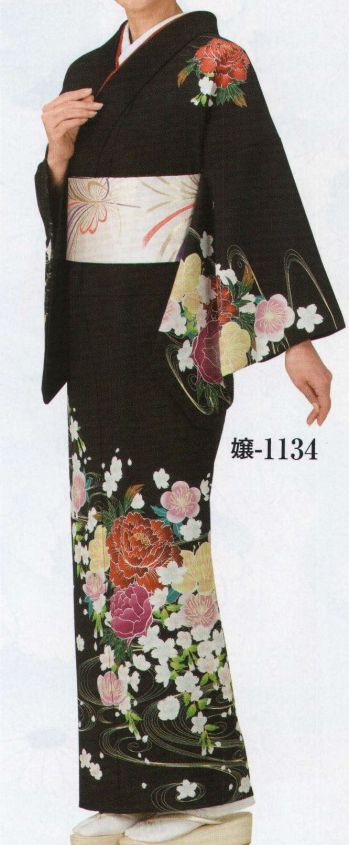 日本の歳時記 1134 特殊染一越絵羽 嬢印（反物） ※この商品は反物です。