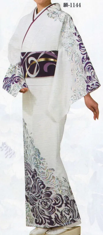 踊り衣装・着物 踊り衣装 日本の歳時記 1144 ホロ箔絵羽 願印(反物) 祭り用品jp