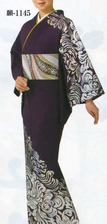 踊り衣装・着物 踊り衣装 日本の歳時記 1145 ホロ箔絵羽 願印(反物) 祭り用品jp