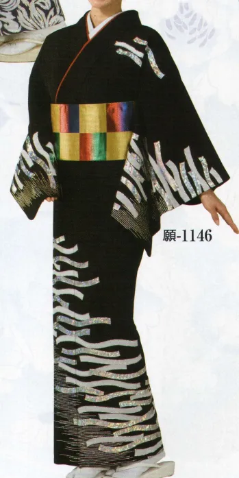 踊り衣装・着物 踊り衣装 日本の歳時記 1146 ホロ箔絵羽 願印(反物) 祭り用品jp