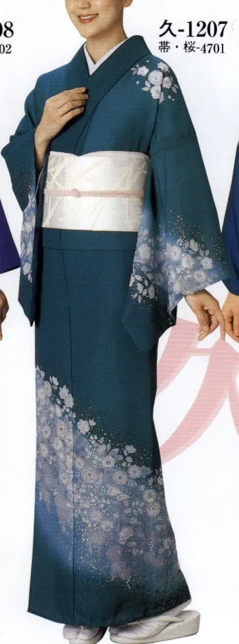 踊り衣装・着物 踊り衣装 日本の歳時記 1207 駒絽付下げ 久印（反物） 祭り用品jp