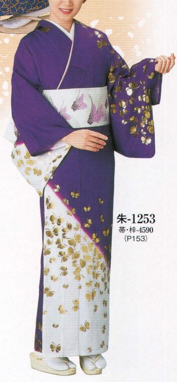 踊り衣装・着物 踊り衣装 日本の歳時記 1253 綸子絵羽 朱印（反物） 祭り用品jp