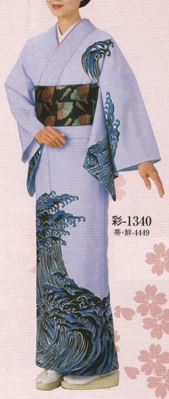 踊り衣装・着物 踊り衣装 日本の歳時記 1340 一越絵羽 彩印（反物） 祭り用品jp