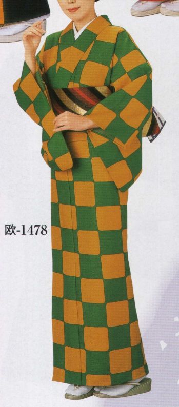 踊り衣装・着物 踊り衣装 日本の歳時記 1478 一越小紋 欧印（反物） 祭り用品jp