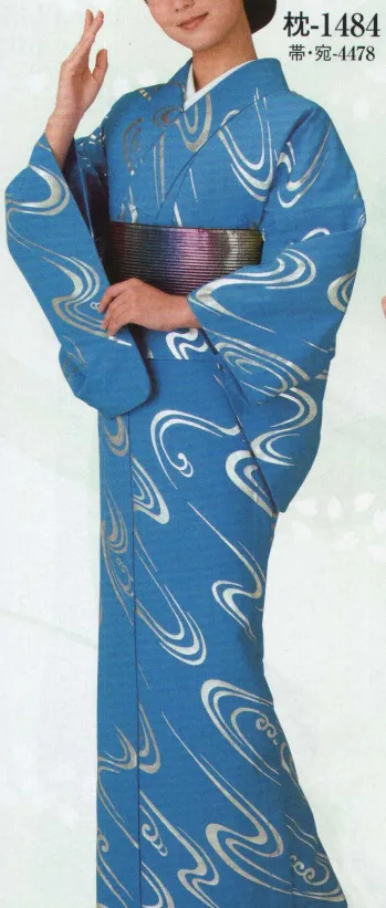 踊り衣装・着物 踊り衣装 日本の歳時記 1484 箔小紋 枕印（反物） 祭り用品jp