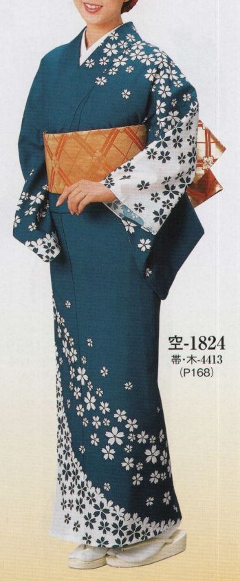 日本の歳時記 1824 一越絵羽 空印（反物） ※この商品は反物です。