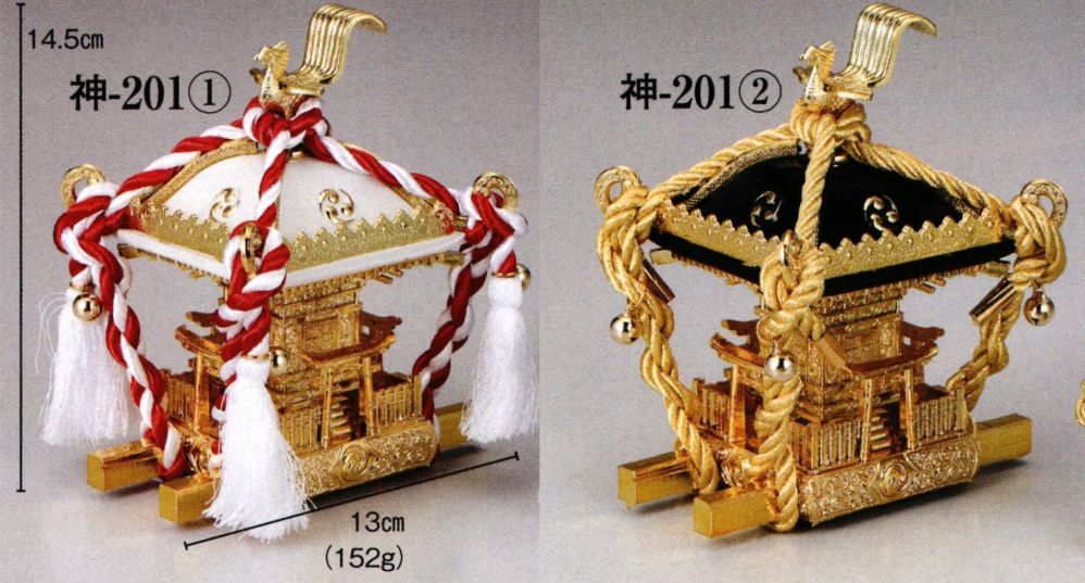 祭り用品jp 飾りミニ神輿 神印（大） 日本の歳時記 201 祭り用品の専門店