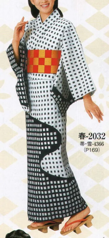 本絵羽ゆかた 星印（反物） 2157 日本の歳時記