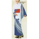 祭り用品jp ゆかた 浴衣 日本の歳時記 2044-3 仕立上りゆかた 青印（女物）