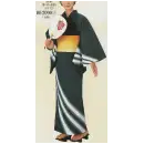 祭り用品jp ゆかた 浴衣 日本の歳時記 2090-3 仕立上りゆかた 紺印（女物）
