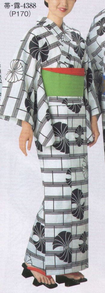 日本の歳時記 2344-3 仕立上りゆかた 杉印（女物） ※帯は参考商品です。