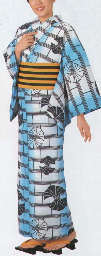日本の歳時記 2355-3 仕立上りゆかた 梢印（女物） ※帯は参考商品です。