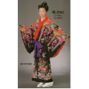祭り用品jp ステージ衣装・沖縄民謡衣装 沖縄民謡衣装 日本の歳時記 2962-A 仕立上り沖縄民謡衣裳 縄印（袷せ仕立）