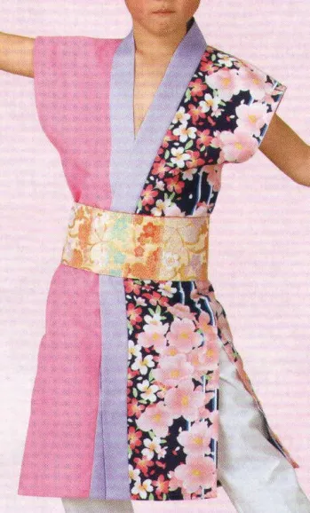 祭り子供用 踊り半天 日本の歳時記 456 おどり子供袢天 祭り用品jp