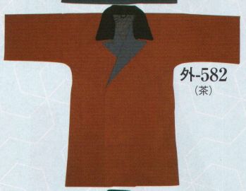 日本の歳時記 582 袢天コート 外印 ポケットは両脇に各1
