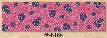 日本の歳時記 6188 シルクプリント手拭 米印 巴/桜